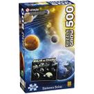 Quebra Cabeça Puzzle 500 Sistema Solar Brilha no Escuro Grow Quebra Cabeça Puzzle 500 Sistema Solar Brilha no Escuro Grow