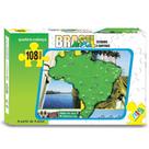 Quebra Cabeça Puzzle Infantil Mapa Do Brasil 108 Peças Nig - Nig Brinquedos