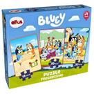 Quebra Cabeça Puzzle Progressivo Bluey 12 20 E 30 Peças Elka