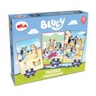Quebra-cabeça Puzzle Progressivo Bluey 12, 20 E 30 Peças Elka