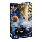 Quebra-Cabeça Puzzle Sistema Solar 500 Peças Brilha no Escuro Grow - 03727