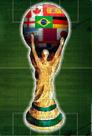 Quebra-cabeça Puzzle Taça da Copa do Mundo 2022 de 300 peças + Chaveiro