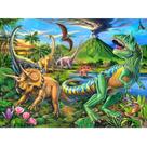 Quebra-cabeça RANSUNN Dinosaur 100 peças para crianças de 4 a 8 anos