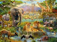 Quebra-cabeça Ravensburger Animals of The Savannah 200 peças