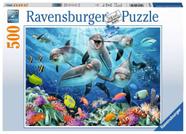 Quebra-cabeça Ravensburger Dolphins in the Coral Reef 500 unidades