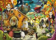Quebra-cabeça Ravensburger Happy Halloween 1000 peças Quebra-cabeça Ravensburger Happy Halloween 1000 peças