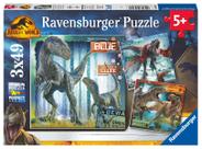 Quebra-cabeça Ravensburger Jurassic World Dominion 3x49 peças para crianças Quebra-cabeça Ravensburger Jurassic World Dominion 3x49 peças para crianças