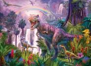 Quebra-cabeça Ravensburger King of the Dinosaurs 200 peças para crianças