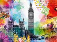 Quebra-cabeça Ravensburger London, cartão postal de 500 peças