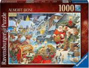 Quebra-cabeça Ravensburger quase terminou o Natal, 1000 peças