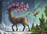 Quebra-cabeça Ravensburger Spring Deer 1000 peças Quebra-cabeça Ravensburger Spring Deer 1000 peças