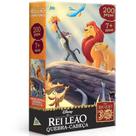 Quebra-Cabeça Rei Leão / Cartonado / Cores Vibrantes / 200 Peças