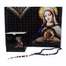 Quebra-Cabeça Religioso Imaculado Coração de Maria de 300 peças + Terço Especial
