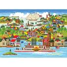 Quebra-cabeça RoseArt Home Country The Americana 1000 peças Quebra-cabeça RoseArt Home Country The Americana 1000 peças
