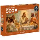 Quebra Cabeça Santa Ceia Jesus Cristo Comunhão Igreja 500 Pç