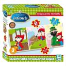 Quebra Cabeca Sequencia Logica Chapeuzinho Vermelho Madeira 21pc Nig Brinquedos