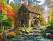 Quebra-cabeça Springbok Mill Cottage 1000 peças Quebra-cabeça Springbok Mill Cottage 1000 peças