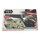 Quebra Cabeça Star Wars Millennium Falcon X-wing Starfighter 376 Peças