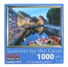 Quebra-cabeça Summer by The Canal 1000 peças 68,58 x 50,8 cm