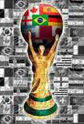 Quebra-cabeça Taça da Copa do Mundo 2022 de 120 peças mdf