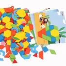 Quebra-cabeça Tangram de madeira para crianças de 3 anos ou mais com caixa de presente