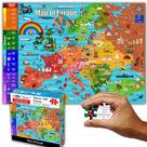 Quebra-cabeça THINK2MASTER Mapa colorido da Europa 500 peças