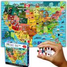 Quebra-cabeça THINK2MASTER, mapa dos Estados Unidos, 250 peças