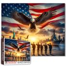 Quebra-cabeça TUMOVO America Flag 1000 peças com águia careca Quebra-cabeça TUMOVO America Flag 1000 peças com águia careca