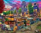 Quebra-cabeça Vermont Christmas Company Amsterdam Canal 1000P