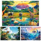 Quebra-cabeça VOLUVOLU, 100 peças, animais, dinossauros oceânicos, crianças 4-8