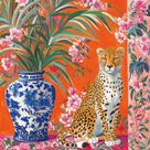 Quebra-cabeça Zone Cheetah com vaso azul 500 peças Quebra-cabeça Zone Cheetah com vaso azul 500 peças
