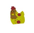 Quebra Cabeça Zoo Kids Mini Galinha Brinquedo em MDF