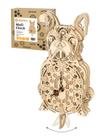 Quebra-cabeças 3D de madeira JigToy Mechanical Bulldog Clock Christmas Quebra-cabeças 3D de madeira JigToy Mechanical Bulldog Clock Christmas
