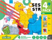 Quebra-cabeças de bandeja Buffalo Games Sesame Street 4 Puzzles 12-48 peças Quebra-cabeças de bandeja Buffalo Games Sesame Street 4 Puzzles 12-48 peças