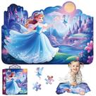 Quebra-cabeças de chão ELX Princess & Castle 54 peças para crianças de 4 a 6 anos