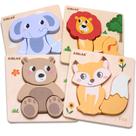 Quebra-cabeças de madeira Airlab Animals Shape para crianças de 1 a 3 anos