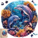 Quebra-cabeças de madeira Quienisray Dolphins World 500 unidades para adultos