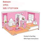 Quebra-cabeças de papel 3D para crianças, sala, crianças, brinquedos DIY, House Furn
