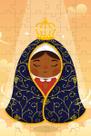 Quebra-Cabeças Infantil Nossa Senhora Aparecida de 40 peças MDF + Terço
