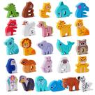 Quebra-cabeças infantis de madeira Melofaver ABC Alphabet para crianças de 3 a 5 anos