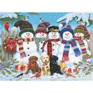 Quebra-cabeças kepovin, 1000 peças, boneco de neve de Natal e inverno