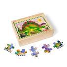 Quebra-cabeças Melissa & Doug Dinosaurs 4 em 1 48 unidades