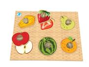Quebra Cabeças Pinão de Frutas Simque 18 meses