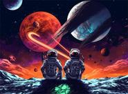 Quebra-cabeças ZaAnu Space Astronaut Universe 1000 peças Quebra-cabeças ZaAnu Space Astronaut Universe 1000 peças