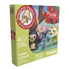 Quebra Cabecinha para os Pequeninos Floresta c/ 4 Peças Grandes Cooper Fun - 00169