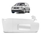 Quebra Sol Canelado Cinza com Caixa Espelho + Bolsa Volkswagen Polo 2003 a 2012 Lado Direito Newtec Nt3202cvw