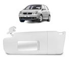 Quebra Sol Canelado Cinza com Caixa Espelho + Bolsa Volkswagen Polo 2003 a 2012 Lado Esquerdo Newtec Nt3203cvw