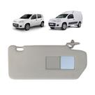 Quebra Sol Cinza Claro Com Espelho Fiat Uno e Fiorino Lado Direito Newtec NT1004F