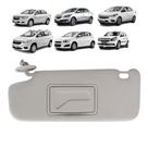 Quebra Sol Cinza com Caixa Espelho Chevrolet Cobalt Onix Prisma Spin Sonic Agile 2012 a 2021 Lado Esquerdo Newtec Nt2301gm