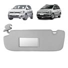 Quebra Sol Cinza com Caixa Espelho Volkswagen Fox Spacefox 2003 a 2011 Lado Esquerdo Newtec Nt2903vw